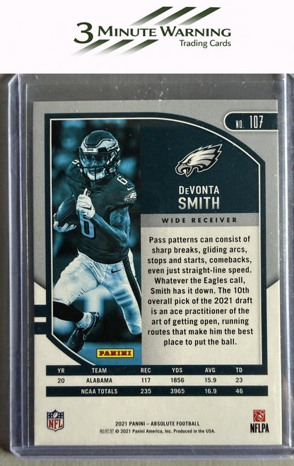 2021 Panini Absolute #107 DeVonta Smith Retail