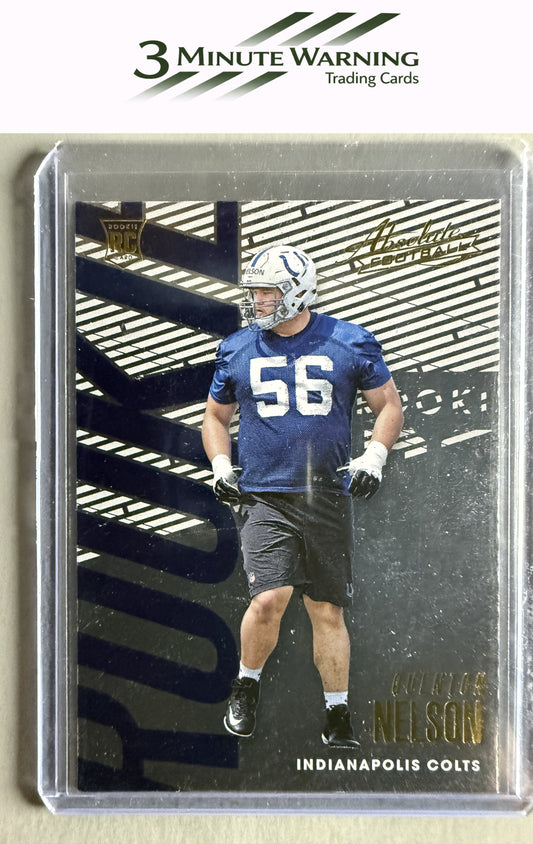 2018 Panini Absolute #147 Quenton Nelson Spectrum Gold