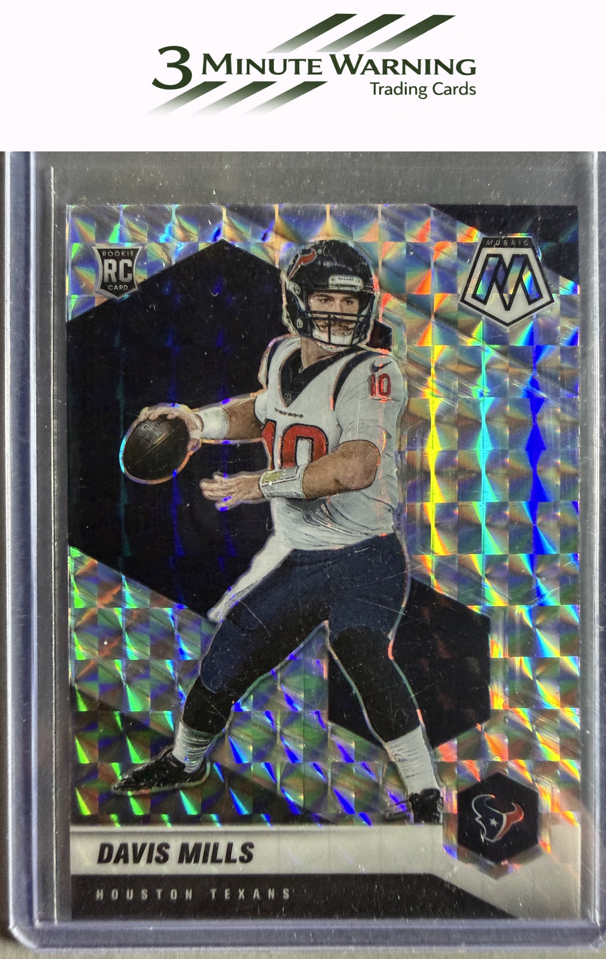 2021 Panini Mosaic #322 Davis Mills Prizm