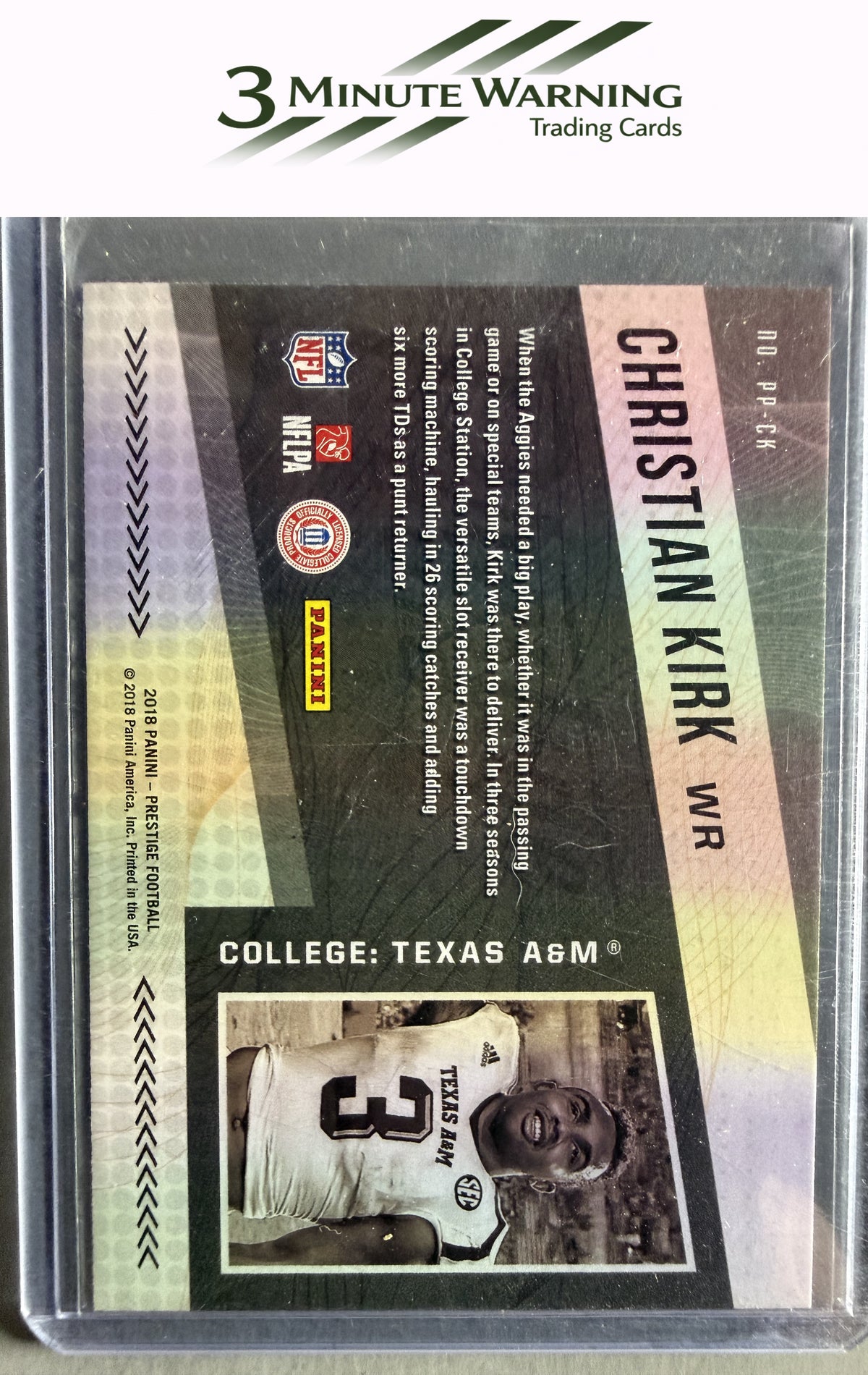 2018 Panini Prestige #PP-CK Christian Kirk NFL Passport