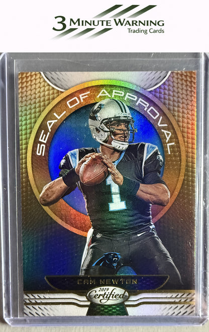 2019 Panini Certified #SA-CN Cam Newton Seal of Approval