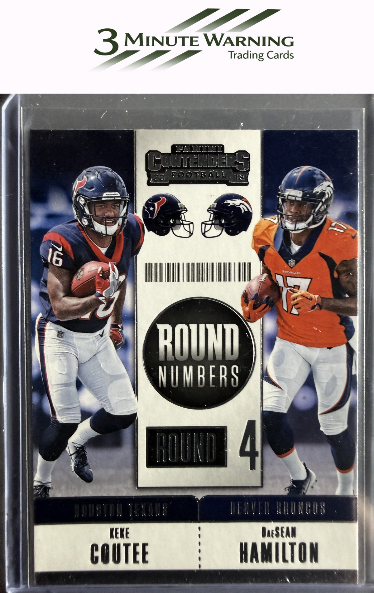2018 Panini Contenders #RNA-CH Keke Coutee / DaeSean Hamilton Round Numbers