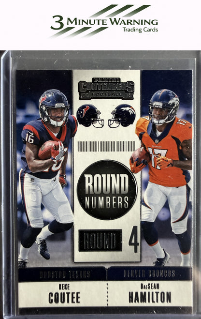 2018 Panini Contenders #RNA-CH Keke Coutee / DaeSean Hamilton Round Numbers