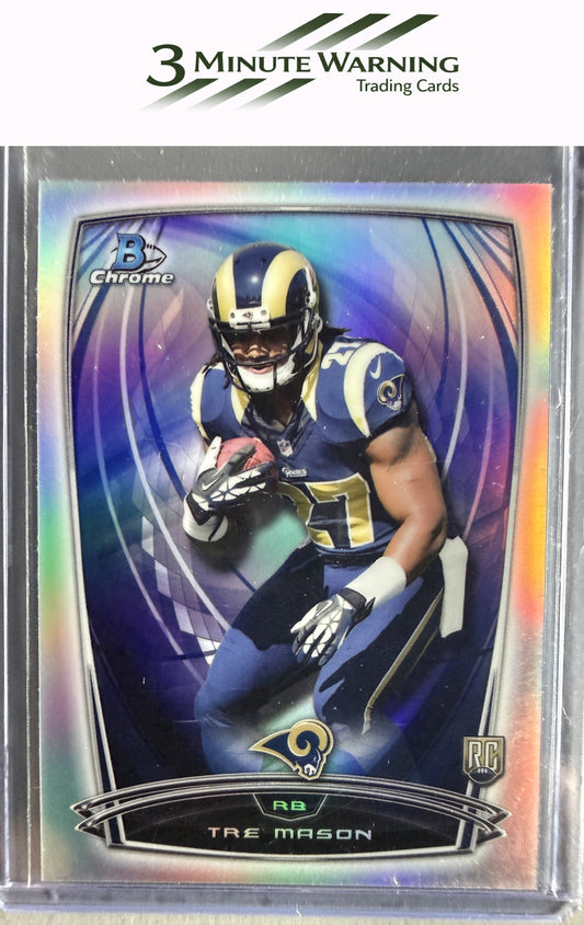 2014 Bowman Chrome #205 Tre Mason Blue Refractor #/199