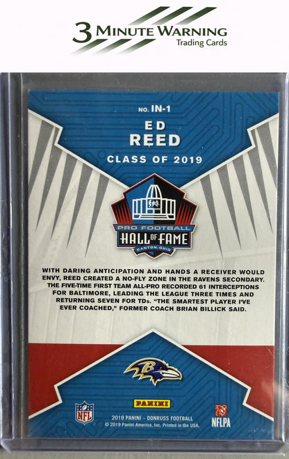 2019 Donruss #IN-1 Ed Reed Inducted