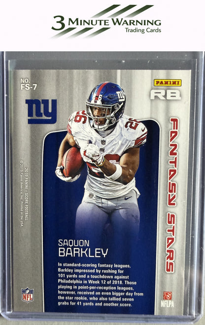 2019 Score #FS-7 Saquon Barkley Fantasy Stars