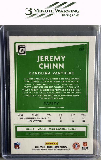 2020 Donruss Optic #139 Jeremy Chinn