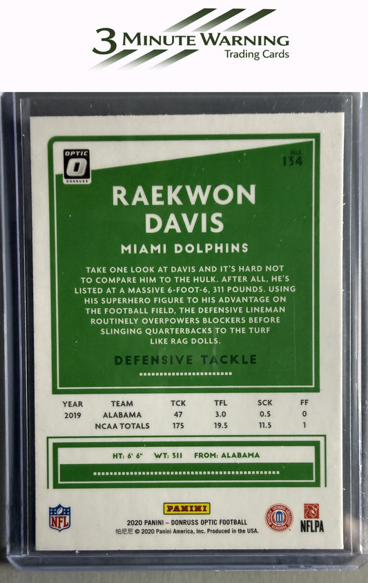 2020 Donruss Optic #134 Raekwon Davis