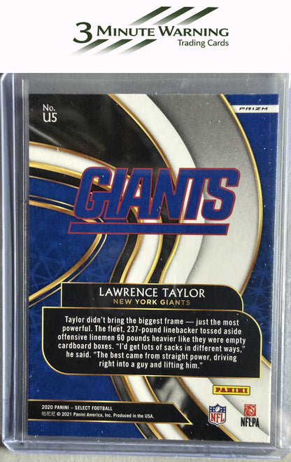 2020 Panini Select #U5 Lawrence Taylor Unbreakable Prizm