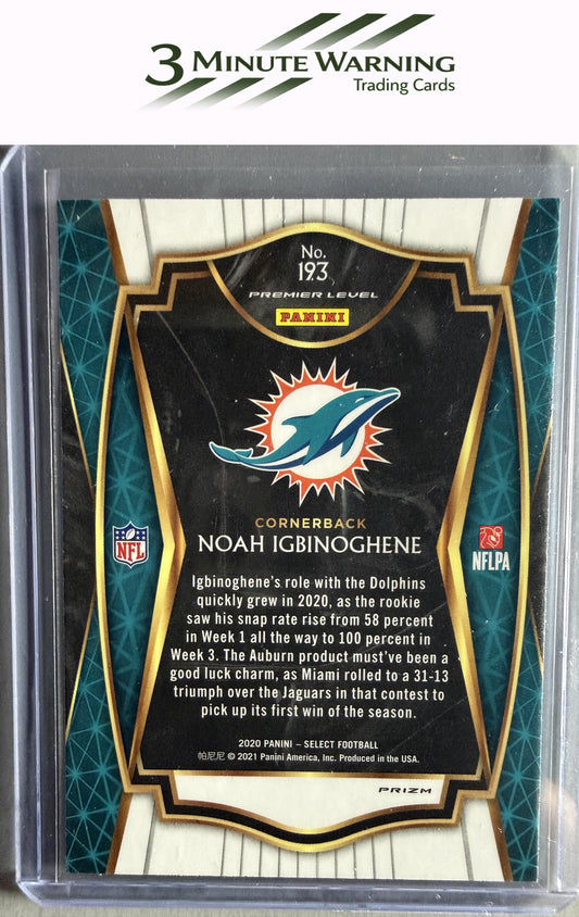 2020 Panini Select #193 Noah Igbinoghene Silver Prizm