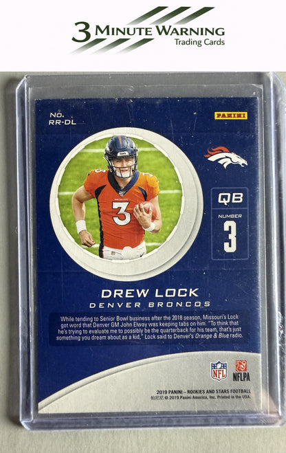 2019 Panini Rookies & Stars #RR-DL Drew Lock Rookie Rush