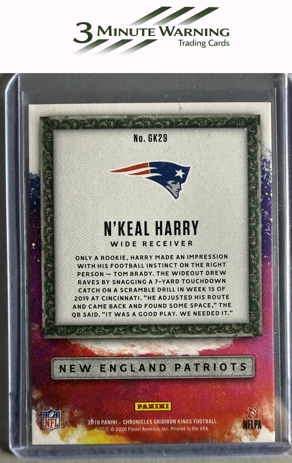 2019 Panini Chronicles #GK29 N'Keal Harry Gridiron Kings
