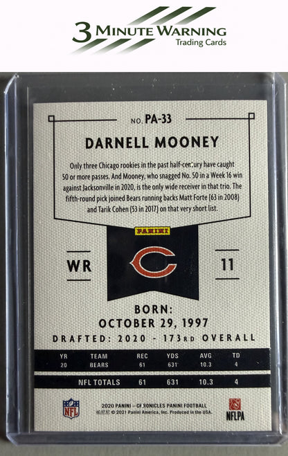 2020 Panini Chronicles #PA-33 Darnell Mooney Panini
