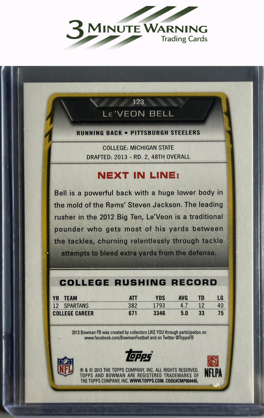 2013 Bowman #123 Le'Veon Bell