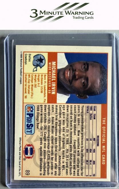 1989 Pro Set #89 Michael Irvin