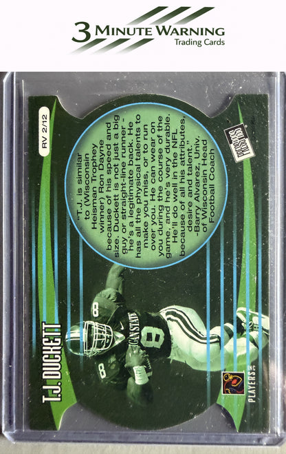 2002 Press Pass JE #RV2 T.J. Duckett Rookie Vision