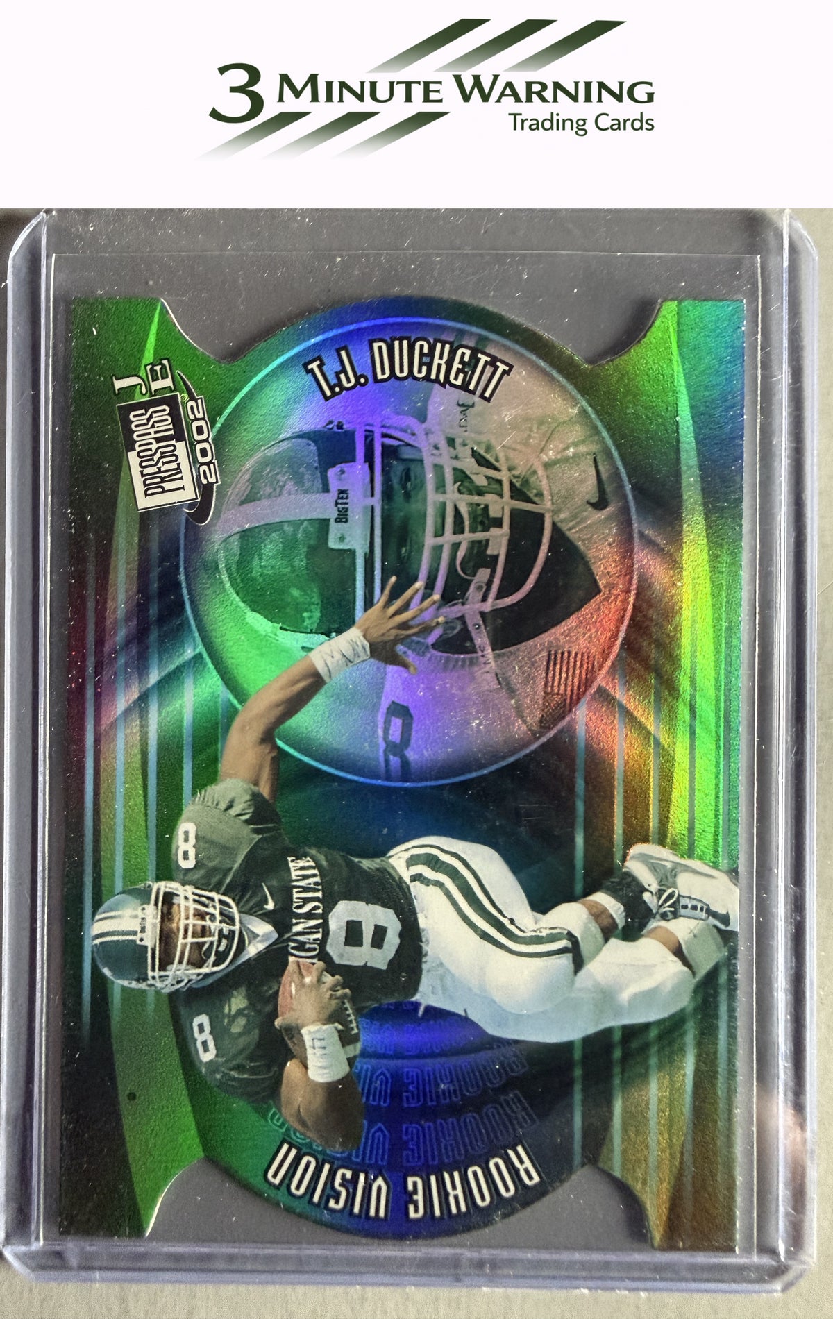 2002 Press Pass JE #RV2 T.J. Duckett Rookie Vision