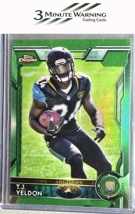 2015 Topps Chrome #138 T.J. Yeldon Green Refractor