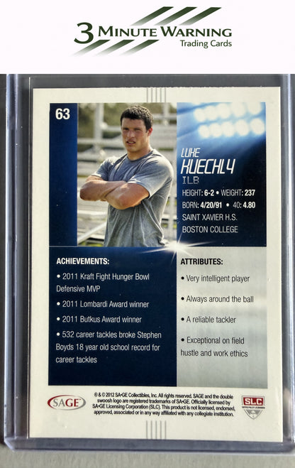 2012 SAGE HIT #63 Luke Kuechly