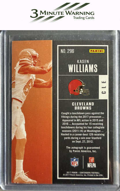 2017 Panini Contenders #296 Kasen Williams
