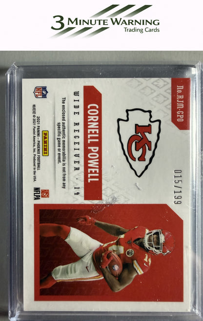 2021 Panini Phoenix #RJM-CPO Cornell Powell Rookie Jumbo Memorabilia #/199