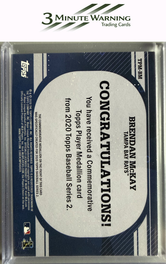 2020 Topps #TPM-BM Brendan McKay Topps Player Medallions