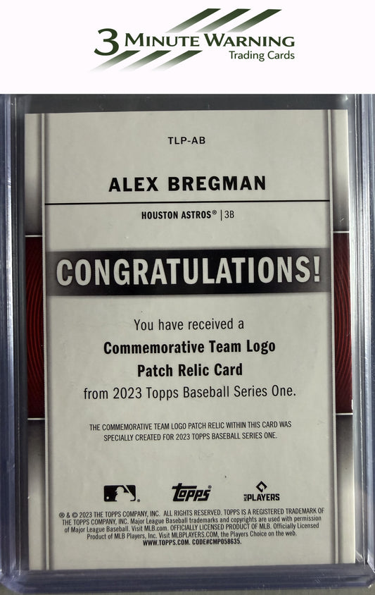2023 Topps #TLP-AB Alex Bregman Commemorative Team Logo Patches