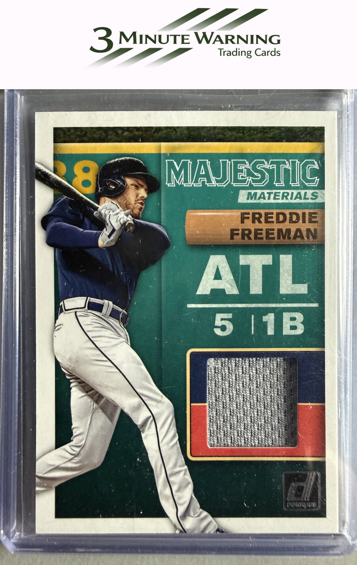 2019 Donruss #MM-FF Freddie Freeman Majestic Materials