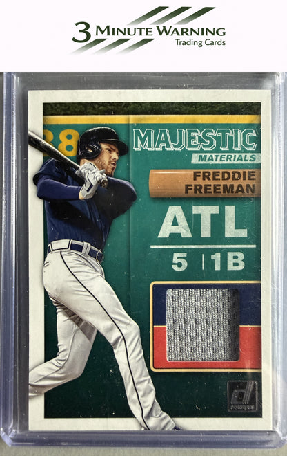 2019 Donruss #MM-FF Freddie Freeman Majestic Materials