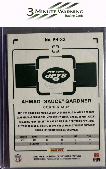 2022 Panini Chronicles #PH-33 Ahmad "Sauce" Gardner Photogenic
