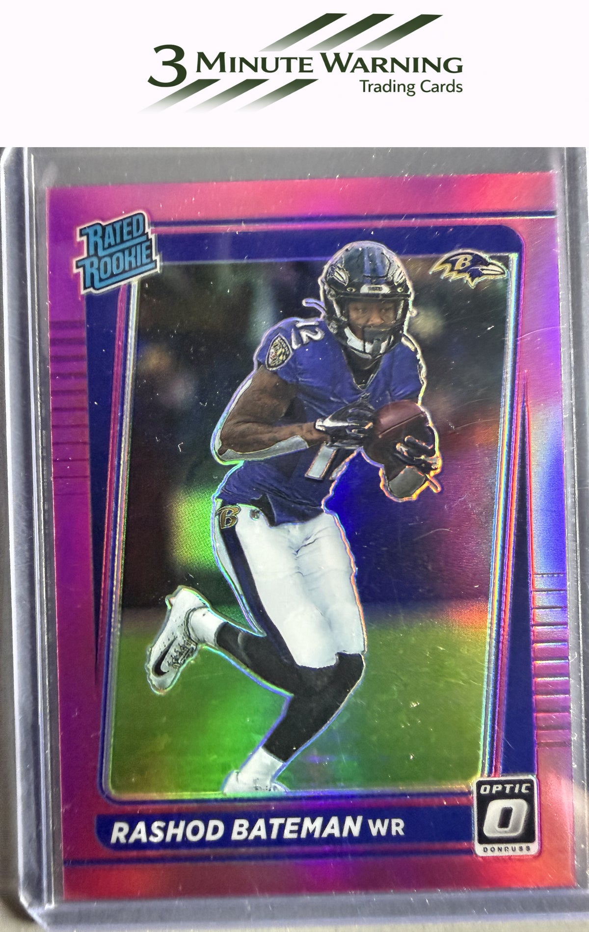 2021 Donruss #P-265 Rashod Bateman Optic Rated Rookie Preview Pink
