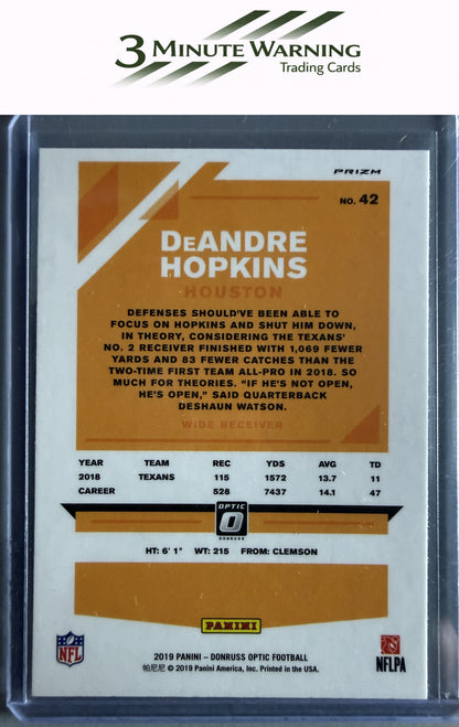 2019 Donruss Optic #42 DeAndre Hopkins Holo