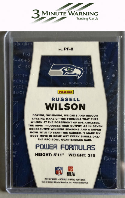 2019 Donruss Optic #PF-8 Russell Wilson Power Formulas