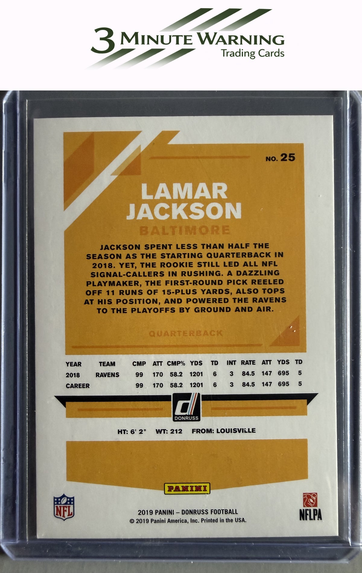 2019 Donruss #25 Lamar Jackson