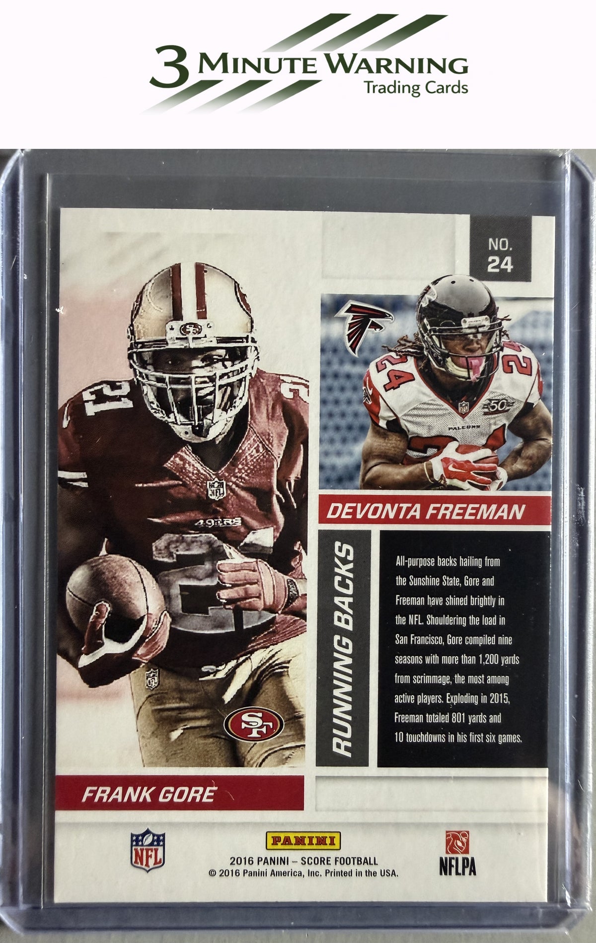 2016 Score #24 Devonta Freeman / Frank Gore Reflections Green