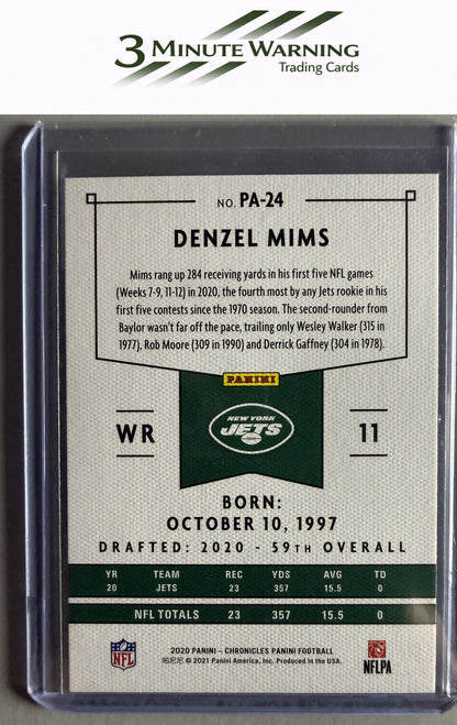 2020 Panini Chronicles #PA-24 Denzel Mims Panini