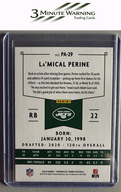 2020 Panini Chronicles #PA-29 La'Mical Perine Panini
