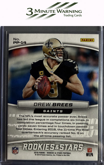 2018 Panini Rookies & Stars #PP-14 Drew Brees Precision Passers