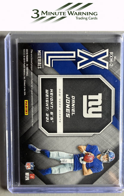 2019 Panini XR #RXM-2 Daniel Jones Rookie XL Materials #/149
