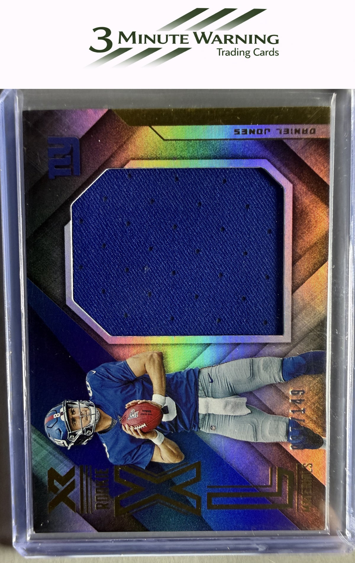 2019 Panini XR #RXM-2 Daniel Jones Rookie XL Materials #/149