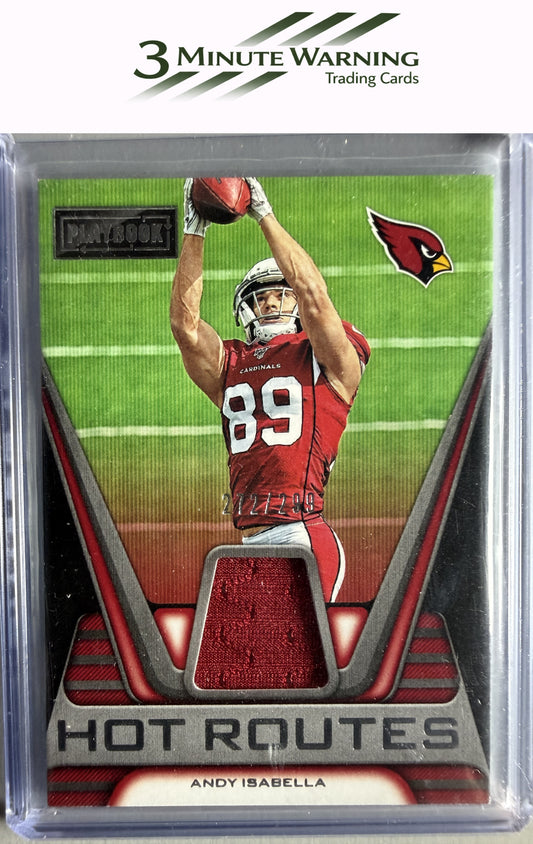 2019 Panini Playbook #15 Andy Isabella Hot Routes #/299