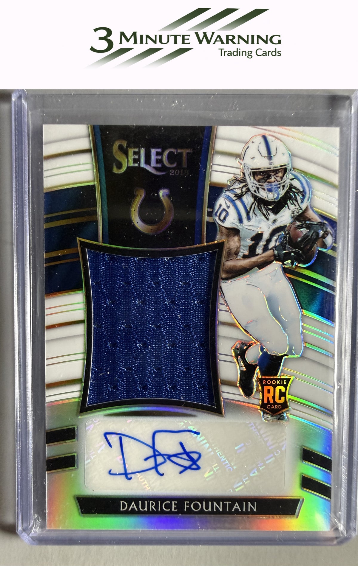 2018 Panini Select #JM-DF Daurice Fountain RPA White Prizm #/75