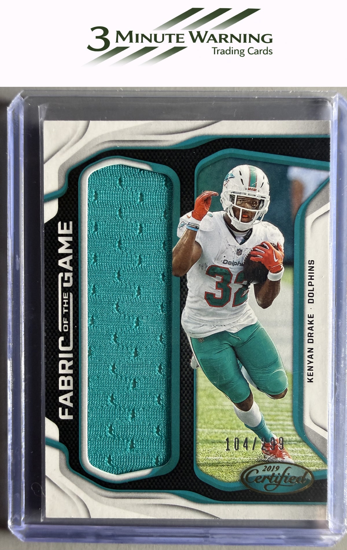 2019 Panini Certified #FG-KD Kenyan Drake Fabric of the Game #/299