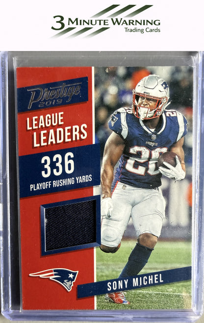 2019 Panini Prestige #LL-SM Sony Michel League Leaders Relics Prime #/5