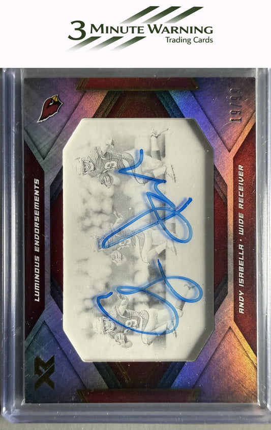 2019 Panini XR #LE-AI Andy Isabella Luminous Endorsements #/99