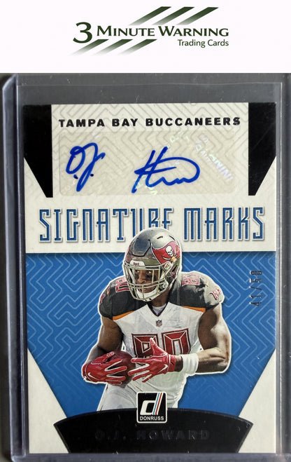 2019 Donruss #SM-15 O.J. Howard Signature Marks Blue #/50