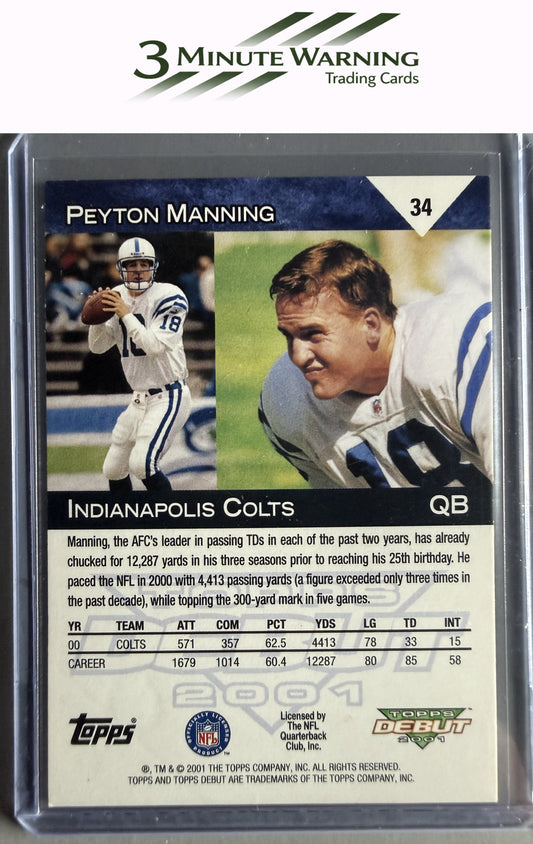 2001 Topps Debut #34 Peyton Manning