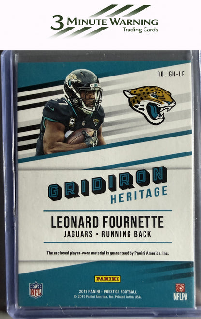 2019 Panini Prestige #GH-LF Leonard Fournette Gridiron Heritage Relics