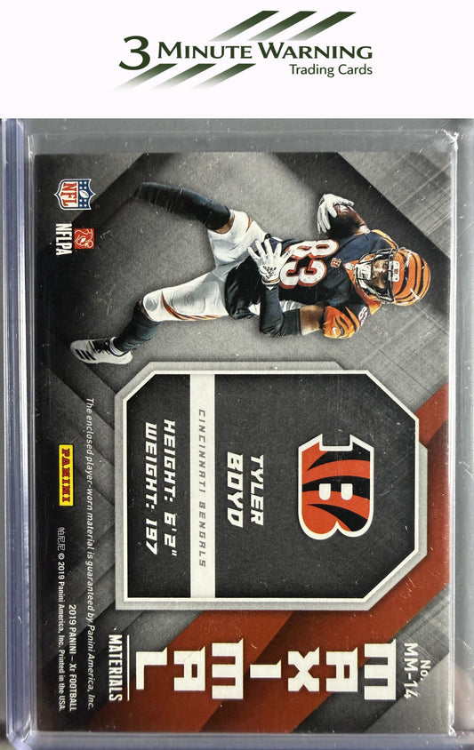 2019 Panini XR #MM-14 Tyler Boyd Maximal Materials #/99