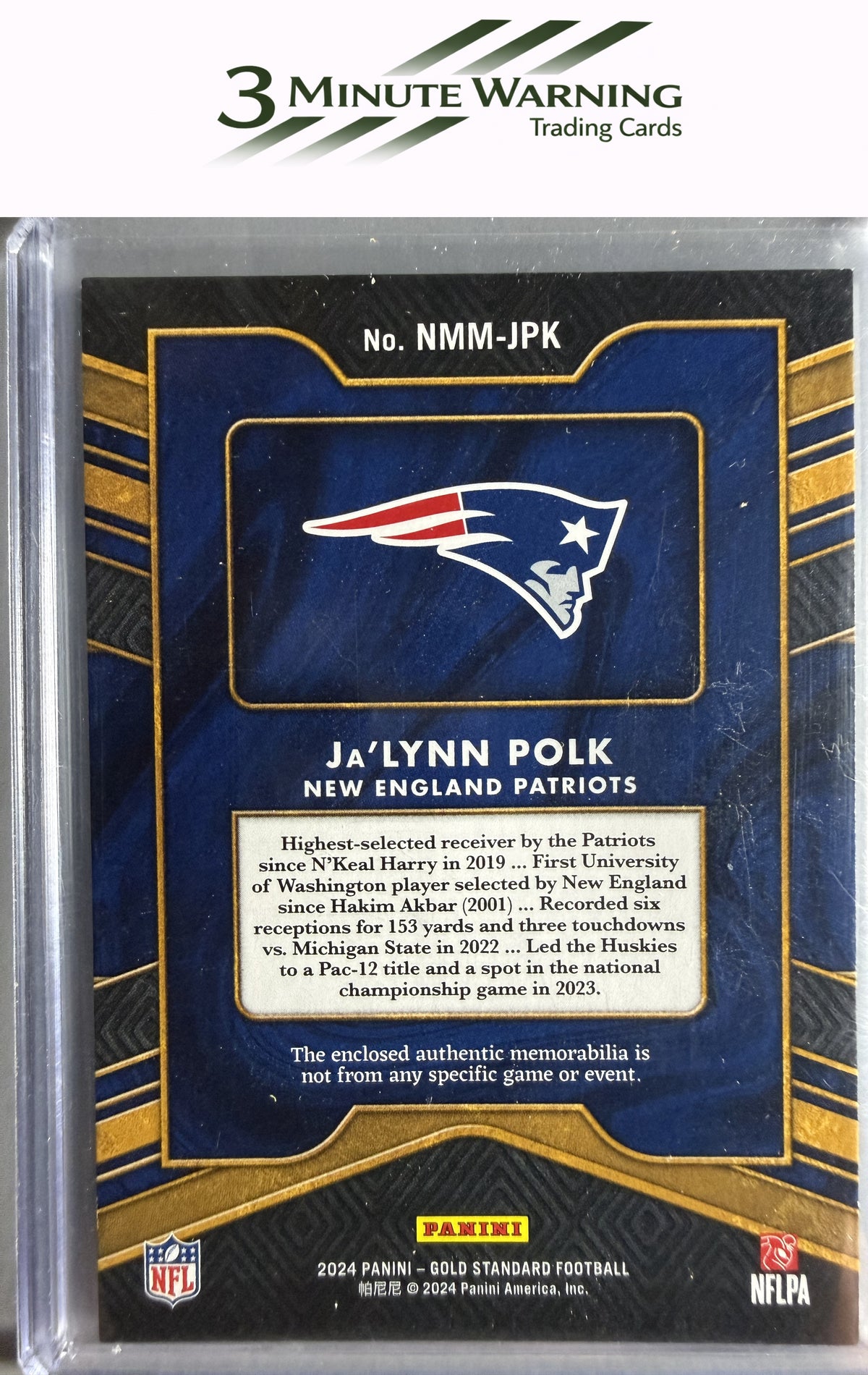 2024 Panini Gold Standard #NMM-JPK Ja'Lynn Polk Newly Minted #/499